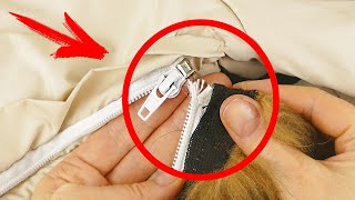 With This Method You Repair a Broken Zipper in 2 Minutes even if you are not a Tailor [upl. by Ciaphus]