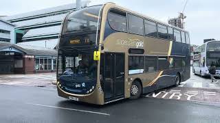 Stagecoach Chesterfield 15194 departs Sheffield Interchange with a X17 service to Barnsley [upl. by Sucy953]