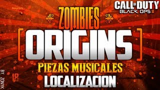 ORIGINS LOCALIZACIÓN Piezas MusicalesMusical Parts BO2 Zombies  Español [upl. by Barkley]