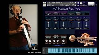 Roland Aerophone AE30 Pro AE20 VG Trumpet Subtone NI Kontakt sound library Wah effect [upl. by Gauldin961]