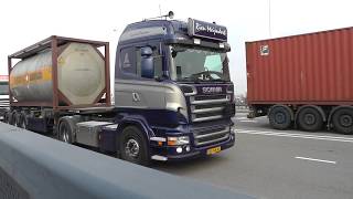 trucks trucks trucks Rotterdam Waalhaven 27 march 2014 part 2 [upl. by Cleodal136]