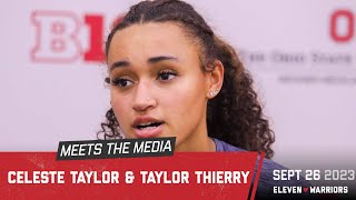 Celeste Taylor discusses transfer to Ohio State and Taylor Thierry talks prep for junior season [upl. by Lenka]