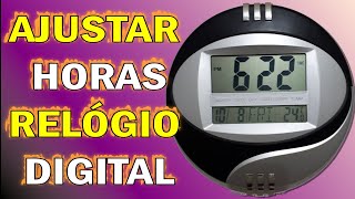 Como AJUSTAR as HORAS do RELÓGIO DIGITAL de PAREDE [upl. by Ardnac]