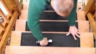 Installation Video  RubberMaster Stair Treads [upl. by Ecirtaemed125]