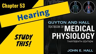 Guyton and Hall Medical Physiology Chapter 53REVIEW Hearing  Study This [upl. by Aleicarg]