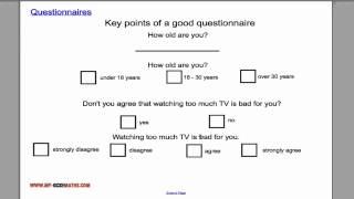 Questionnaires [upl. by Jarad]