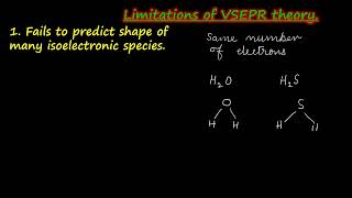 limitations of vsepr theoryclass 11 chemistry chemicalbondingmolecular shape [upl. by Hachmann261]