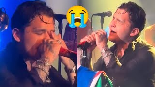 Christian Nodal Enamorado Canta Llorando por Ángela Aguilar 💖 [upl. by Holzman]