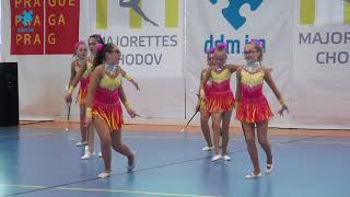 2018 04 29 Majorettes Chodov  26  STS Magicstar Cheb  Fiery dance [upl. by Yoreel769]