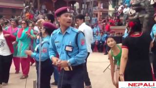 Slowly Slowly Nepali Song By NEPAL POLICE at Kathmandu Nepal 720p HD [upl. by Natfa740]