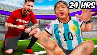 SOBREVIVÍ 24 HORAS SIENDO FUTBOLISTA PROFESIONAL COMO MESSI 😱  Patho [upl. by Annoled102]