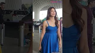 Bridetobe Kriti Kharbanda looks amazing in blue dress at the airport [upl. by Birmingham]