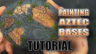 How To Paint Jungle Aztec Bases For Beginners [upl. by Llerehc]