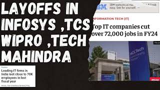 Expert Insights Infosys Tcs Wipro Layoffs 2024 [upl. by Adaven]