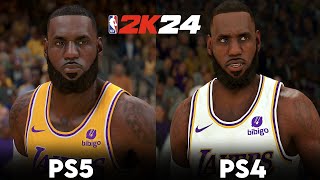 NBA 2K24 PS5 vs PS4 Next Gen vs Old Gen [upl. by Ycul384]