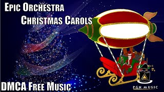 Epic Orchestra Christmas Carols  Copyright Free Christmas Music [upl. by Khalin]