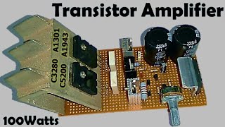 Transistor Amplifier Circuit  C5200 A1943  C5198 A1941 [upl. by Harragan]