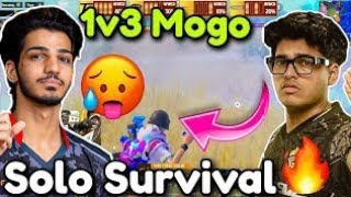 🇮🇳 ZGOD Shocking 1v3 MOGO🥵🔥 Solo Survival 👑godlike jonathan bgmi shorts viralvideo trending [upl. by Ottillia]