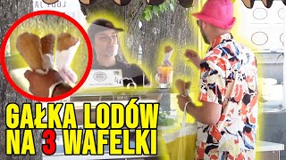 GAŁKA LODÓW NA 3 WAFELKI  JANUSZ NAD MORZEM [upl. by Simah556]