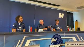 Monmouth Football Press Conference 916 [upl. by Nylhsoj]