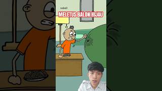 Balon Meletus‼️🤣😂 shorts comedy animation cartoon balon balonmeletus animasi baloon [upl. by Otrebmuh]