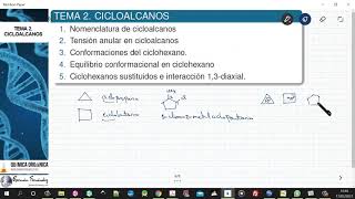 TEMA 2 CICLOALCANOS  TEMARIO [upl. by Annaerdna296]