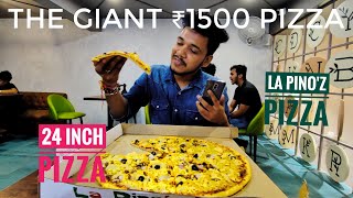 La Pinoz Pizza The Giant 24 Inch Size Pizza Bilaspur Chhattisgarh  Giant Slices pizza lapinoz [upl. by Lesna]