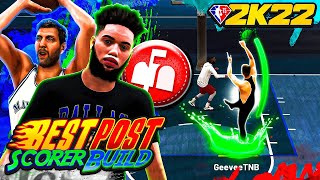 NEW Best POST SCORER Build NBA 2K22 Best Post Scorer Build After Season 2 of 2K22 [upl. by Enilasor]