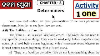 Determiners Class 9 English grammar chapter 8 discussion by Prachi mam [upl. by Seena]