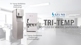 Izumi TriTemp Bottleless Water Dispenser  Features amp How to use  Izumi Wellness Center [upl. by Jessen]