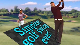 THE SIMPLEST GOLF SWING EVER You wont believe how easy it is [upl. by Charyl104]