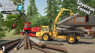 PLATINUM EXPANSION FIRST LOOK  Farming Simulator FS22 Silverrun Forest Ep 1 [upl. by Madian]