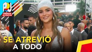 Clarissa Molina en Premios Juventud 2024 la dominicana se atrevió a todo con su look en la alfombra [upl. by Legna]