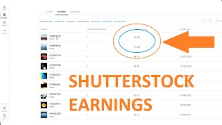 My Shutterstock Earnings from selling videos and images comparison [upl. by Annaert]