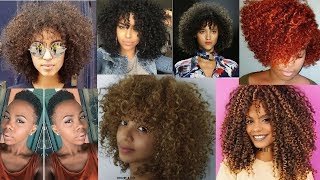 Últimas Tendencia de Corte para PELO RIZADO y PELO AFRO 2018🍍 cabellos saludables [upl. by Einiar]