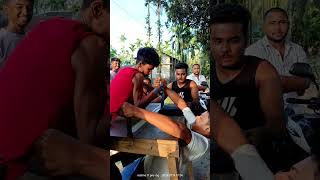 sani vs archil power armgame dance viralvideo like new funny armwrestling like subscribe [upl. by Anovad]