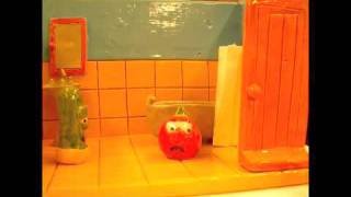 Claymation Veggietales Oh where is my hairbrush [upl. by Chadd748]