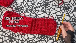 Crochet Tutorial The Blanket Stitch [upl. by Engedi]