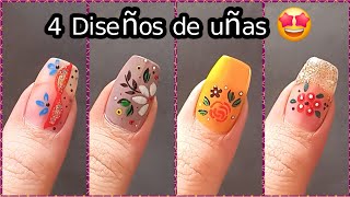 Diseños de uñas  Uñas 2024 Tendencias 😍✨️ 2Mints Easy Beautiful Nails 🥰👑 [upl. by Rickard511]