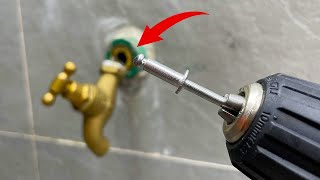 Many plumbers have become extremely famous thanks to these secrets fix metal water lock with rivets [upl. by Euqinehs575]