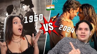 Waleska amp Efra React to Evolution Of Romantic Songs in Bollywood 19502024 [upl. by Astred420]