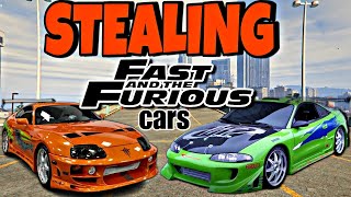 Stealing All quotFAST and FURIOUSquot cars from Car dealership in GTA 5 Part 1 [upl. by Atselec437]