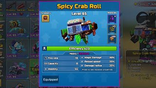 120 Spicy Crab Roll Weapon Review  Pixel Gun 3D [upl. by Arihppas]