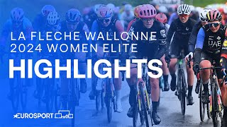 WHAT A VICTORY 🏆  2024 La Flèche Wallonne Women Elite Race Highlights  Eurosport Cycling [upl. by Atterehs]