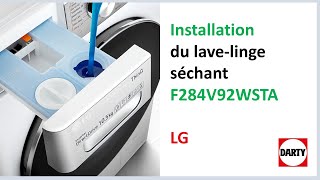 Mise en service du lavelinge séchant LG F284V92WSTA [upl. by Radborne]