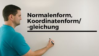 Normalenform Koordinatenformgleichung Ebenen Übersicht Vektorgeometrie  Mathe by Daniel Jung [upl. by Anima533]