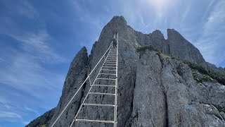 Via Ferrata in France Switzerland Austria Gemmi Allmenalp Sky ladder [upl. by Kcin210]