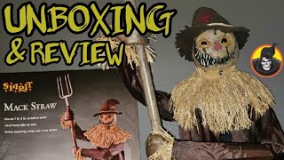 🎃 Mack Straw  UNBOXING SETUP amp REVIEW  Spirit Halloween 2024 🎃 [upl. by Oloap405]