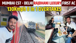 22221 CR Rajdhani Express overtakes 10 trains  FIRST AC JOURNEY fresh cooked food [upl. by Forlini]