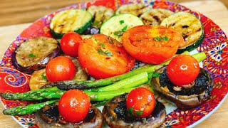 PARRILLADA DE VERDURAS ASADAS  Una Chef en la Cocina [upl. by Suravat]